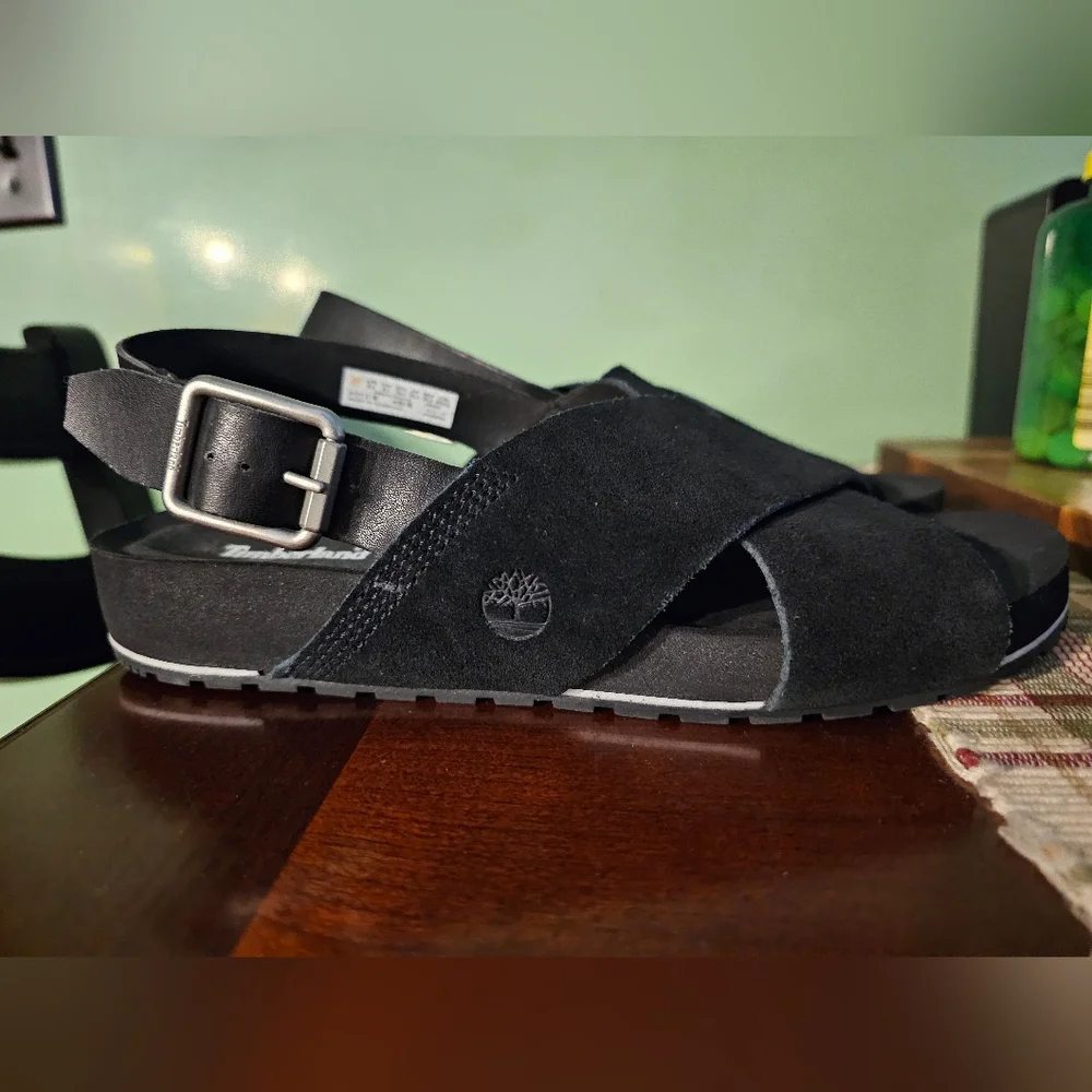 Timberland Women's Black Suede Sandals - Picture 4 of 5